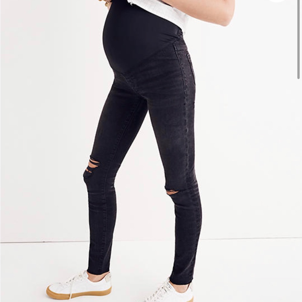 Madewell Maternity skinny jeans.